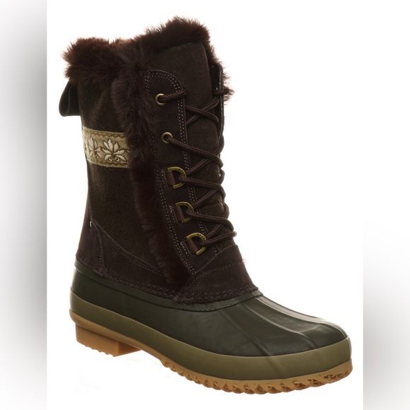 Women’s BearPaw Tess Chocolate Snow Boot - Picture 4 of 6